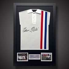 Edson Pele Escape To Victory Hand Signed Shirt With COA £499 picture