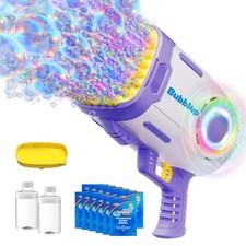 69 Holes Bubble Machine Guns Toys, Bazooka Rocket Shape Bubble Gun fo... picture