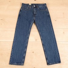 Levi's 505 Regular Fit Jeans Mens 34x30 Blue Denim Straight Leg 100% Cotton NWT picture