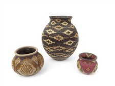Embera Wounaan Panama Woven Baskets Set of 3 (2.25