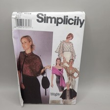 2003 Women's Evening Wrap Sewing Pattern Sizes XS-M Simplicity 5252 Uncut New picture
