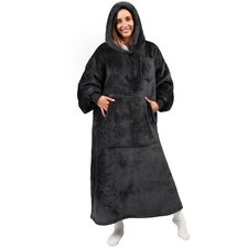 Oversized Wearable Blanket Hoodie Sweatshirt Comfy Fleece Pullover with Pocket picture