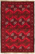 Vintage Traditional Hand-Knotted Area Rug 3'6