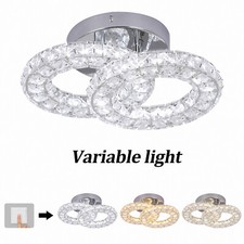 Vetrulus Modern Crystal Ceiling Light Lamp LED Fixtures For Bedroom Kitchen picture