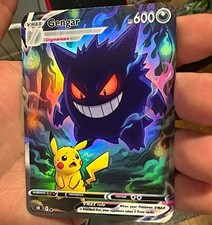 Pokémon (NON-TCG) Gengar & Pikachu VMAX *Fan Art* Full Art Holo picture