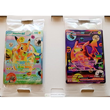 Pokemon Pikachu EX FUR 30th Anniversary Celebration PROMO 164 165/M-P Indonesia picture