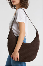 Madewell Essentials Curve Shoulder Shoulder Women's Handbags Dark Carob Leather picture