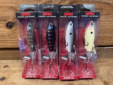 (4) Rapala ClapTail 110 Topwater Fishing Lure True Gill Black Shad Bone Aurora picture