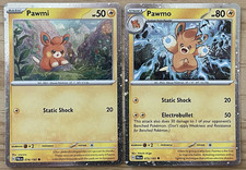 Pokémon TCG Pawmi 074/193 & Pawmo 075/193 Cosmos Holo Foil Set picture