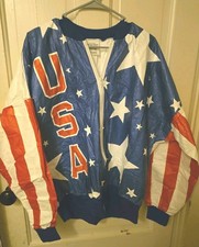 Vintage 1992 Team USA Olympics Full Zip Windbreaker Jacket Men's Size XL picture