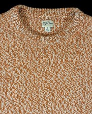 J.Crew Cable Knit Heritage Cotton Shaker Stitch Crewneck Fisherman Sweater Large picture