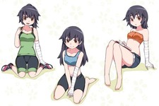 Girls Simple Background Kanbaru Suruga Monogatari CCG Anime Playmat Desk Mat picture