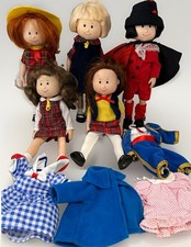 Lot Of 5 Eden Madeline & Friends 8” Dolls Toys With Outfits 1998 Rare picture