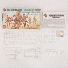Vintage Airfix British 8th Army 1/32 Scale Multipose Military Figure Kit 03501-7 picture