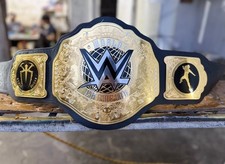 New world heavyweight wrestling championship belt replica title 2mm brass adult picture