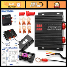 250 AMP Dual Battery Isolator 12V/24V Smart VSR, Universal Voltage, Heavy Duty picture
