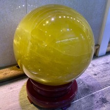 79.3LB Top Natural citrine Quartz Sphere Quarzt Crystal Ball reiki healing miner picture