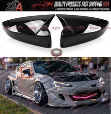 FOR 13-21 SUBARU BRZ TOYOTA GT86 M STYLE GLOSS BLACK ADD ON MIRROR COVER CAPS picture