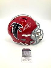 MICHAEL VICK ATLANTA FALCONS SIGNED THROWBACK FULL SIZE HELMET JSA WITNESS COA picture