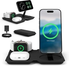Nimble Fold 3-in-1 Wireless Charging Station for iPhone & AirPods, MagSafe Compa picture