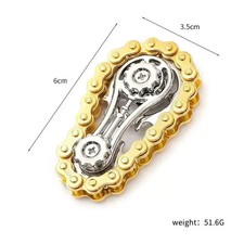 Fidget Toy Roller Chain Metal Hand Spinner EDC Anxiety Stress Relief Adult Gift picture
