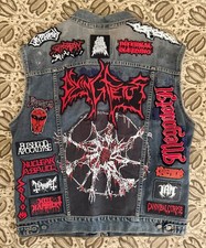 Metal Battle Vest patches thrash death Fetus Megadeth Bogg hats metalfrontrow picture