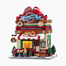 Lemax Caddington Village Donut Deli Lighted Porcelain Building picture
