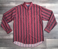 VTG Wrangler Cowboy Cut Aztec Southwest Stripe Cotton Western Shirt 17.5-36 XL picture