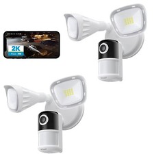ieGeek Floodlight Camera, Outdoor Home Security Camera, 2K Wired Flood Light Cam picture