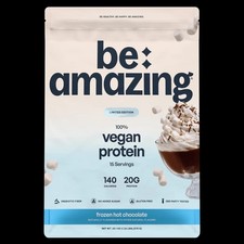 Be Amazing Vegan Protein Limited Edition Frozen Hot Chocolate 15 Servings 20.1oz picture