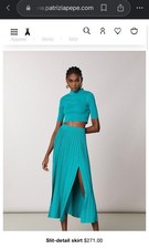 Patrizia Pepe 2-piece Italian designer knit set (turquoise/teal) picture