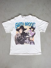 Rare 1990's Garth Brooks White Full Sizes S-5XL Cotton Shirt For Fan picture