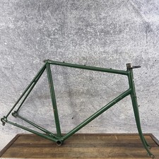 Vintage Ron Cooper Steel Road Bike Frame 59cm Green 700c 120mm Campagnolo picture