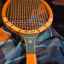 Wilson Mary Hardwick Signature Vintage Wooden Tennis Racquet Classic Wood Frame picture