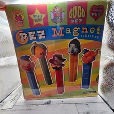 Vintage 1997 PEZ Magnet Collection Set of 5 Retro Dispensers Blue Q Sealed MG541 picture