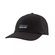 Patagonia P-6 Label Unstructured Adjustable Traditional Hat 38296 BLK NEW picture