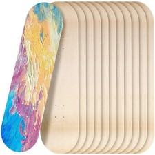 Meooeck 12 Pack Blank Skateboard Decks Bulk 7.9 x 31 Inch Natural 7 Layer Woo... picture
