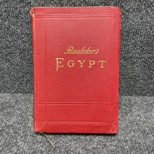 Baedeker's Egypt & The Sudan 1914 7th Ed Complete Fold-Out Maps Karl Baedeker HC picture