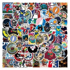 100 Different Grateful Dead Stickers, 60th Anniversary of the Grateful Dead 2025 picture
