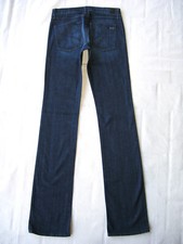 Habitual Gryphon Mini Boot Jean Women Sz 25 Celtic Cross Dark Blue NEW $170 L35 picture