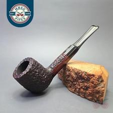 James Upshall Bark Group 5 Rusticated Billiard Estate Briar Pipe, Unsmoked picture