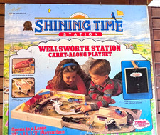 Vintage Thomas the Tank Engine Shining Time Station Carry Along Playset 1993 picture