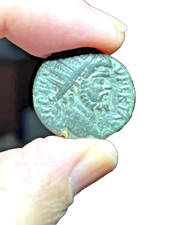 Ancient Roman Emperor Septimius Severus AE Pisidia, Cock, 193-211 AD (F-VF) picture