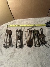 5 Vintage Mole/mouse/ Gopher Small Animal Traps, Decorative Pieces picture