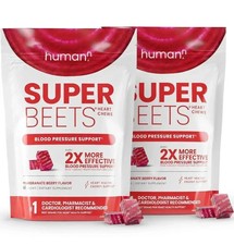 2 PACKS HumanN - SUPER BEETS Heart Chews, Nitric Oxide Booster for Heart Health picture