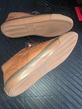 Fred Perry Tan Leather Mid Top Sneakers US 7 New picture