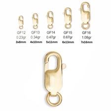 14K Gold Filled Lobster Claw Clasp Jewelry Finding for Necklace Bracelet Chain picture