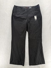Lane Bryant Classic Dress Pants Womens 18 Black Twill Bootcut Stretch Career picture