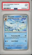 2024 Pokemon TWM EN Twilight Masquerade Glaceon #054 PSA 9 picture