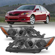 For 2007 2008 2009 Toyota Camry Smoke Projector Headlight Assembly Amber Corner picture